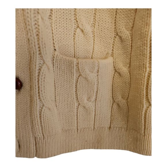 RALPH LAUREN Wool Shawl Collar Cardigan -  Size Large - Picture 4 of 8